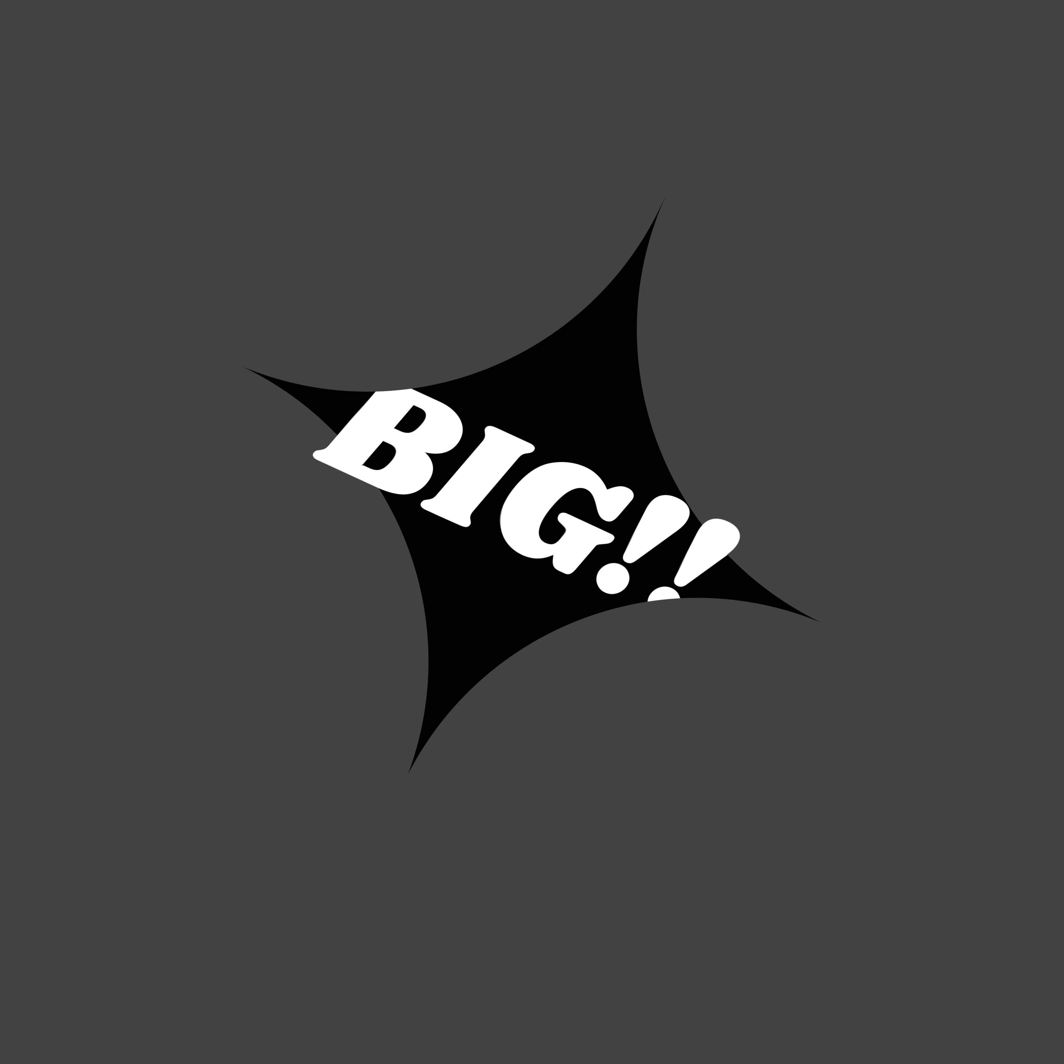 BIG!! brand logo starburst mark